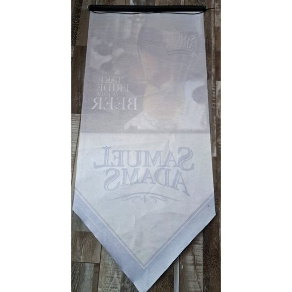 Sam Adams Boston Lager Banner Sign 2008 Indoor Outdoor Beer Display 43x19 - Picture 4 of 4